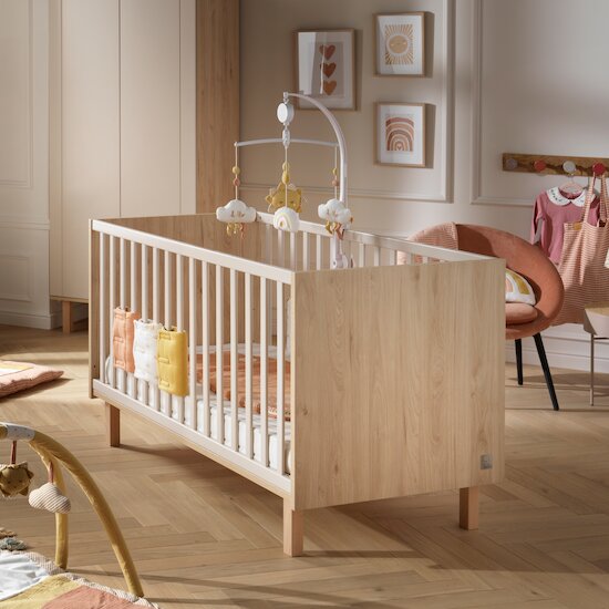 Solène Lit 70x140 évolutif   Beige cendré        70 x 140 cm   de               Sauthon Baby's Sweet Home