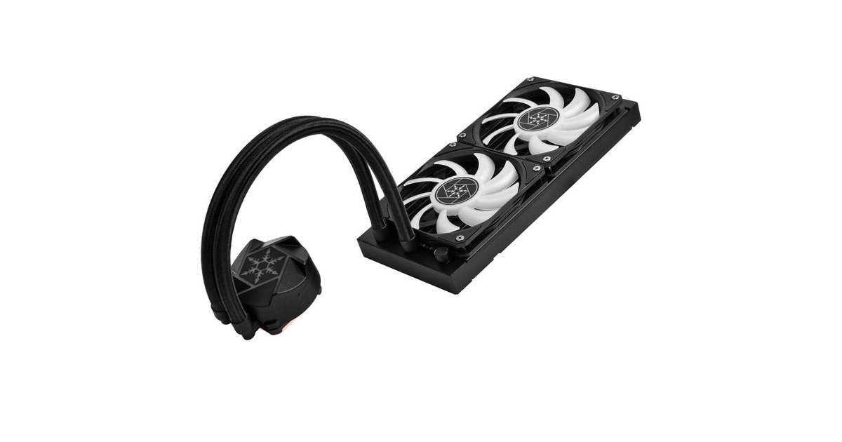SilverStoneVida 240 Slim waterkoeling  (Zwart)