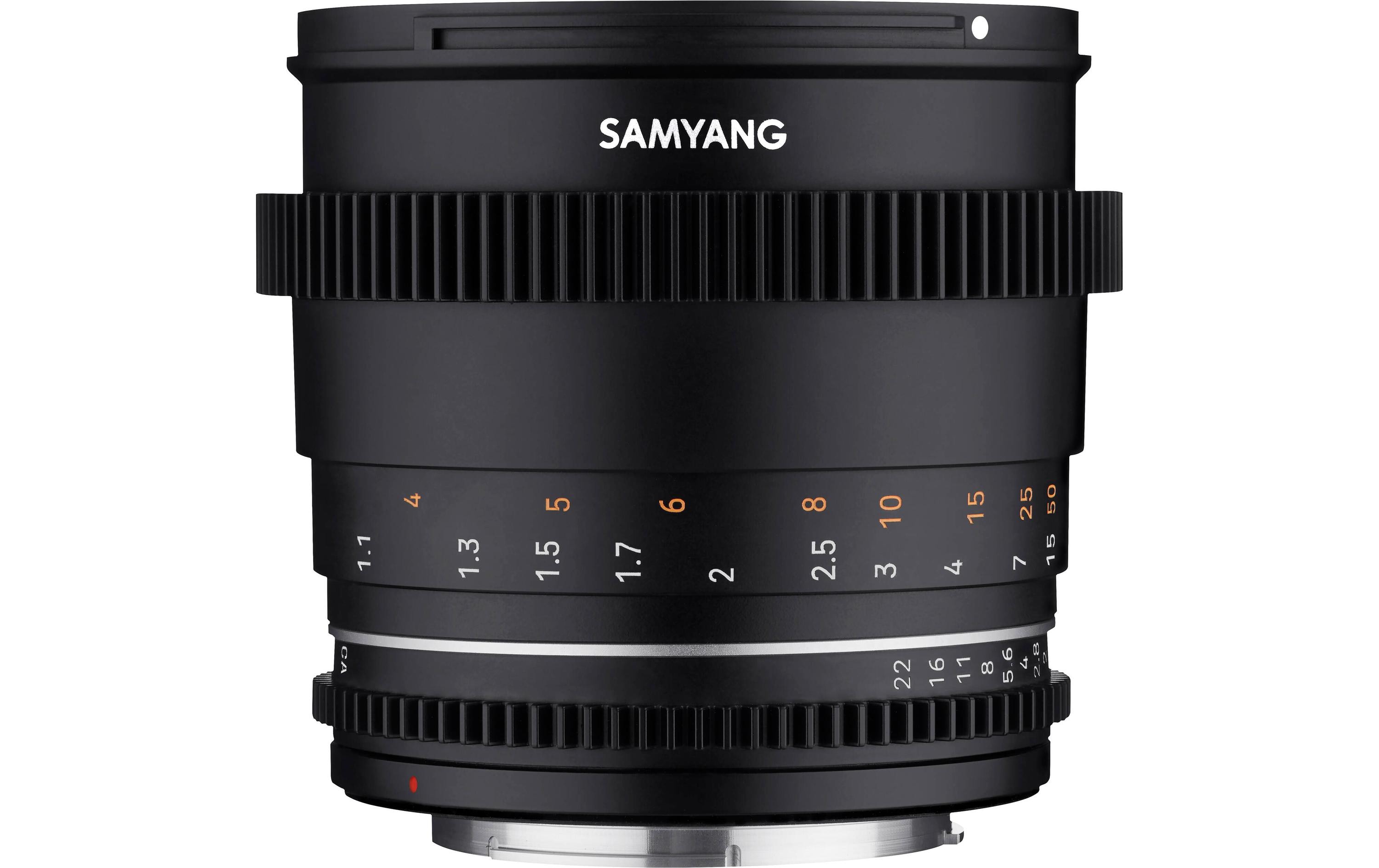 Festbrennweite VDSLR 85mm T/1.5 Mark II – Nikon F<br>Wettergeschützte Festbrennweite in schlankem Design