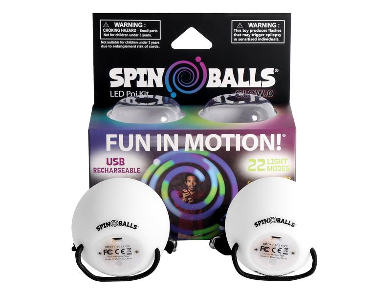 SPINBALLS Glow.0 Spinballs Glow.0 LED Poi Balls Poi-Kugeln mit Farbeffekten