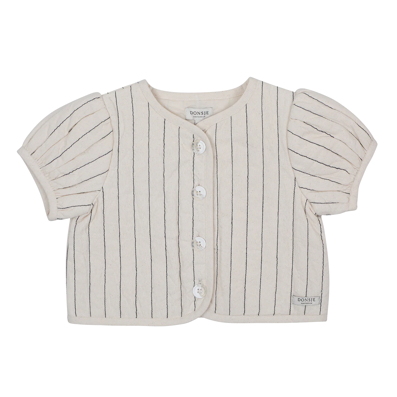 Milenna Jacket | Soft Sand - Blue Striped