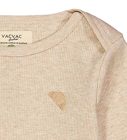 VACVAC Body L/æ - Rib - Carlet - Light Latte melange
