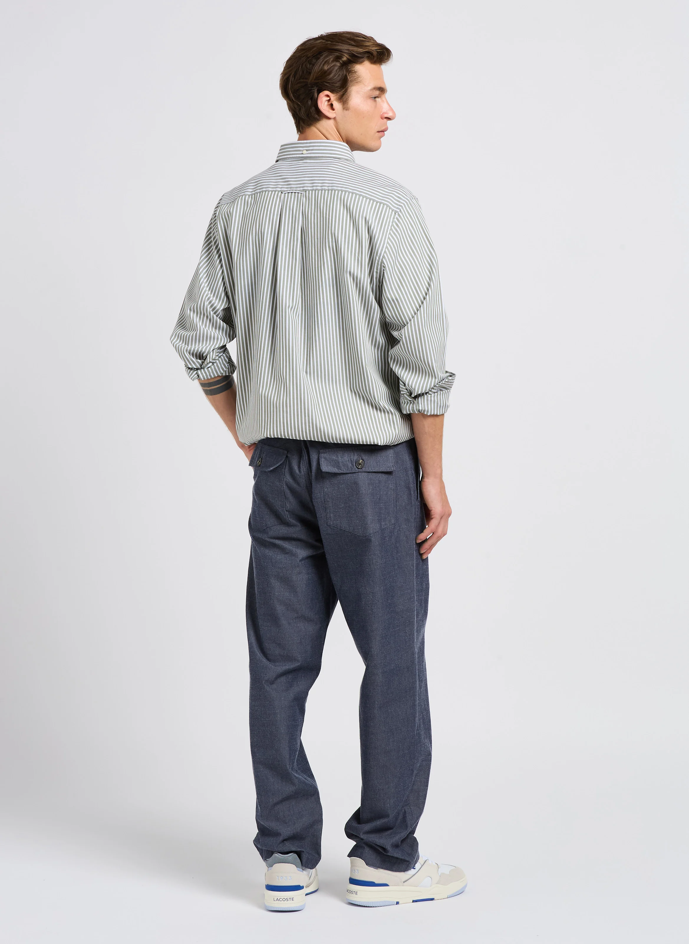 FLINT - Pantalon droit en coton bio | Bleu