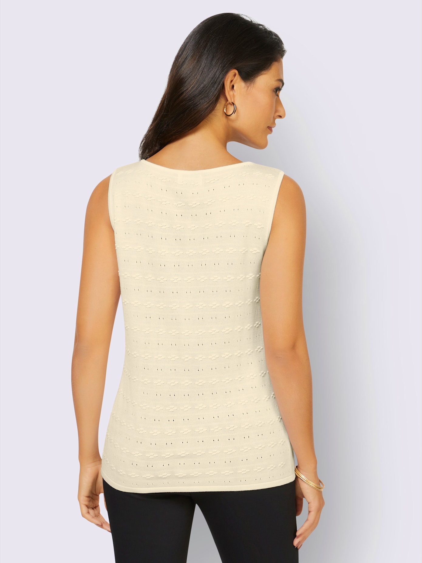 Débardeur en tricot 10% soie