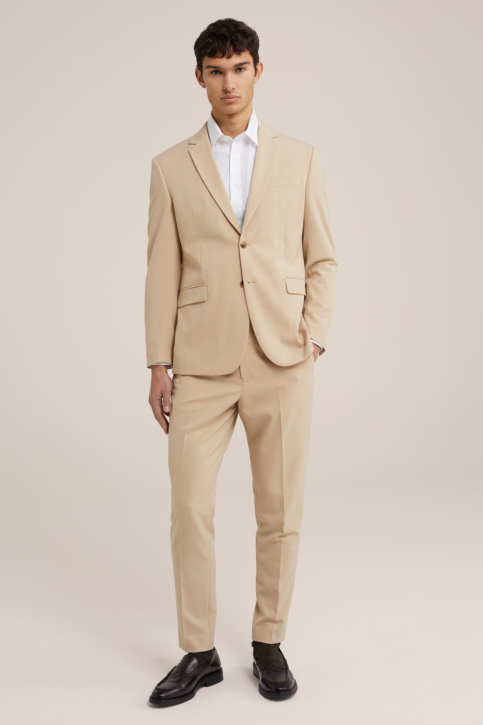 slim fit blazer Fundamentals Caramel