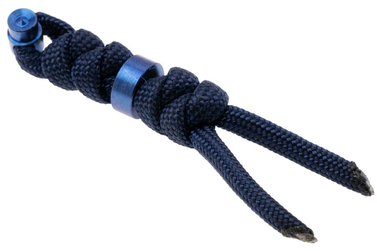 Chris Reeve Large Sebenza/Umnumzaan Lanyard with bead midnight/blue COM-7122