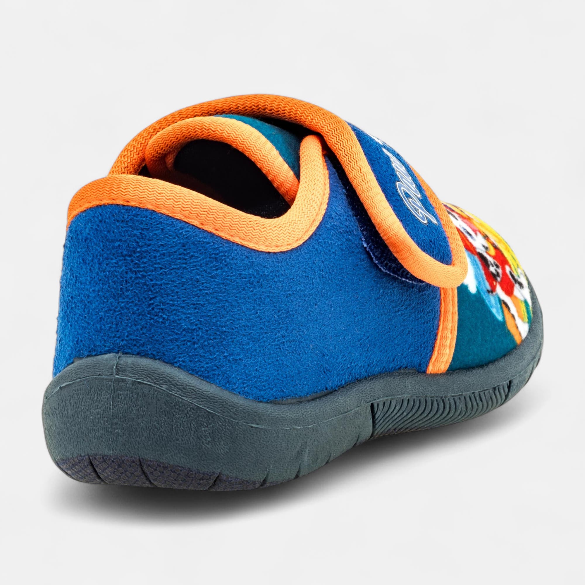 Pantoufles attaches velcros Garçon bleu