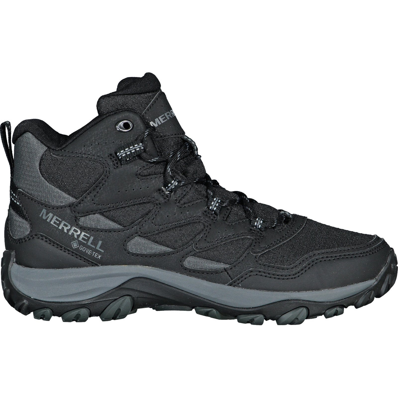 Merrell Herren-Trekkingschuh West Rim Sport Mid Gtx schwarz, 42