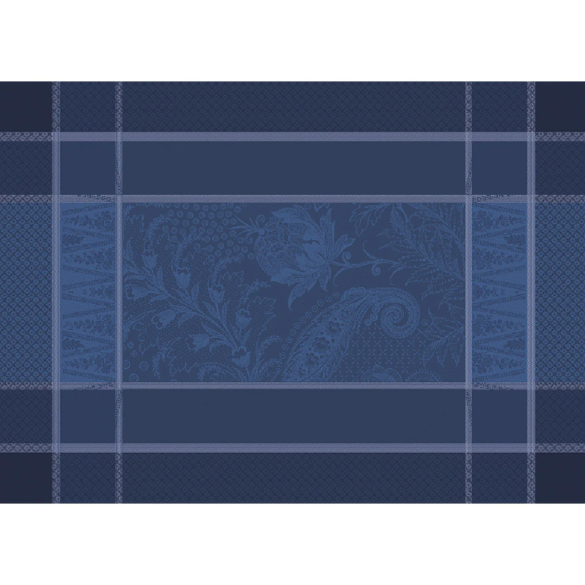 Set antitache déperlant coton & autres fibres bleu 54X39 Garnier Thieb