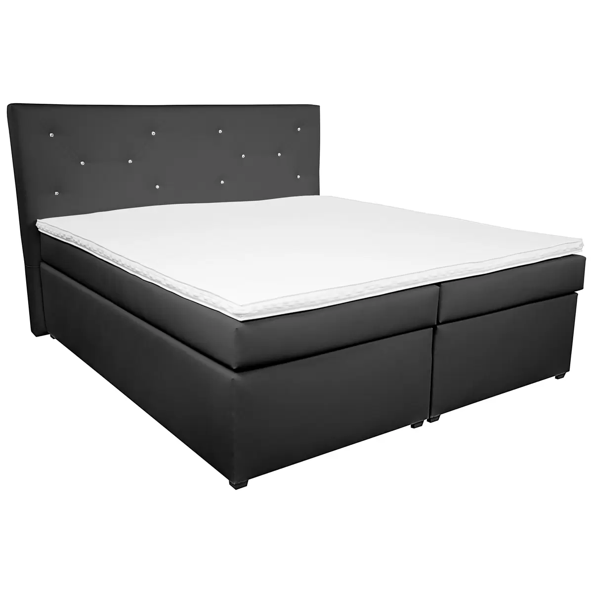 Boxspringbett Luminosa 180 x 200 Anthrazit