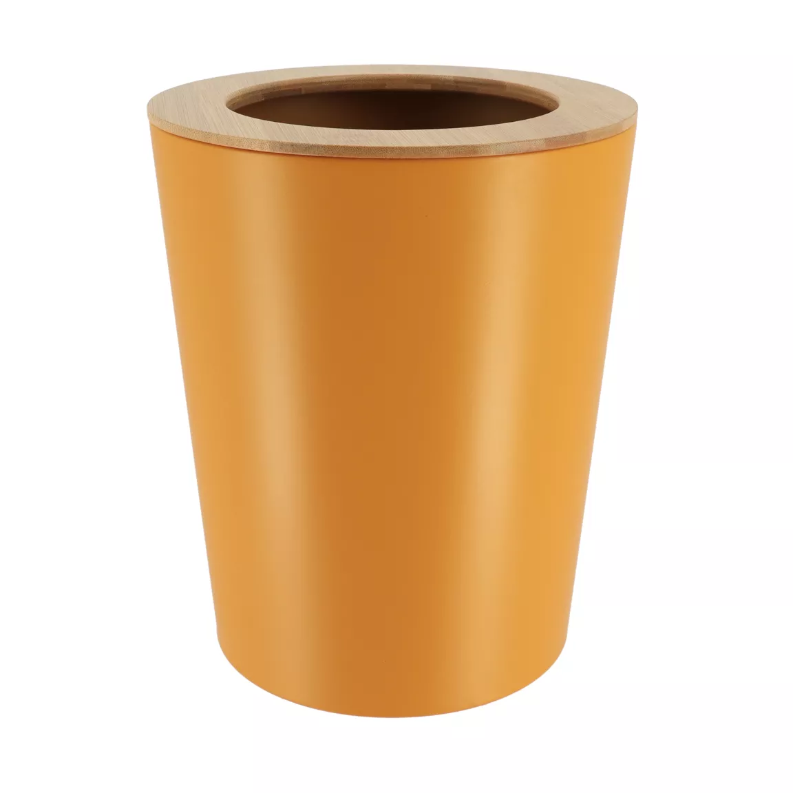 Poubelle salle de bain 5L Purebamboo Jaune moutarde