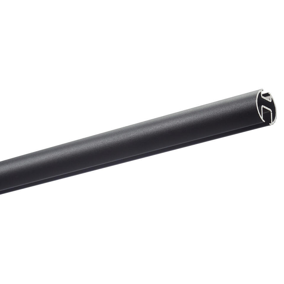 Railroedeset 150 cm Zwart Metaal - Ø28mm