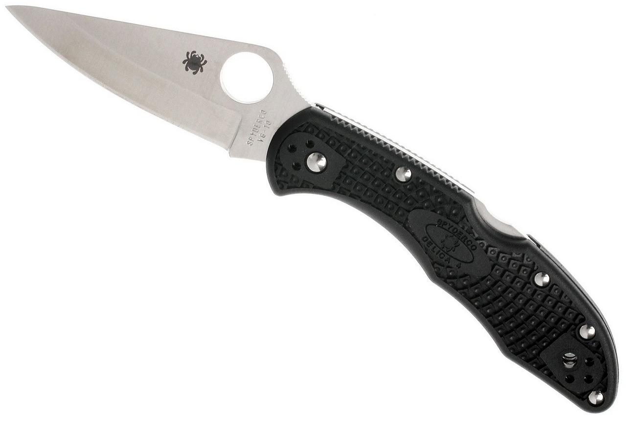 Spyderco Delica 4 C11PBK saber grind zakmes