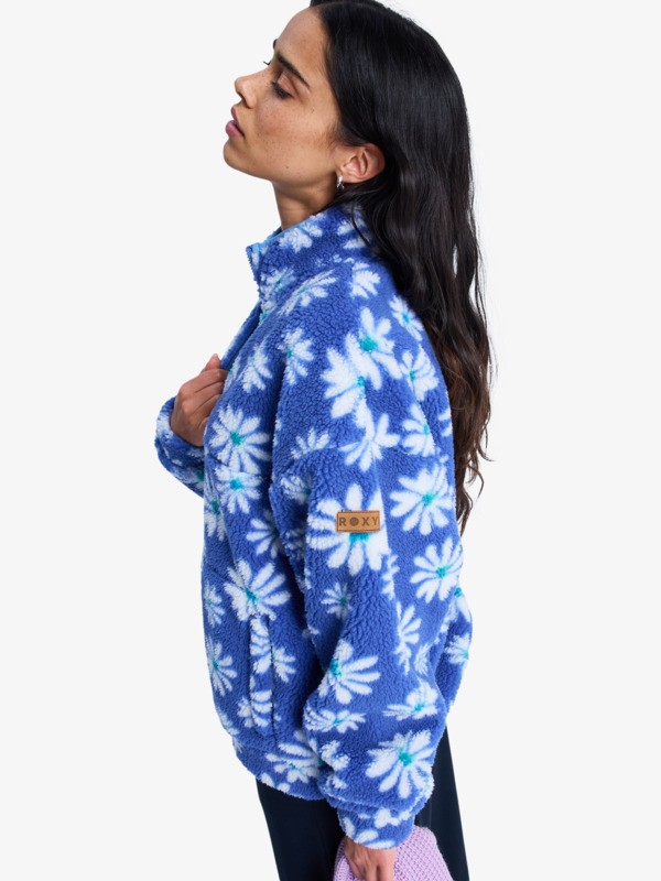 Jive Talking Bonded Polaire demi-zip Bleu Femme