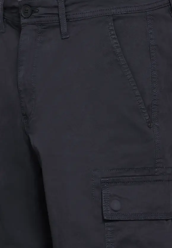 Twill Cargo Shorts - deep blue