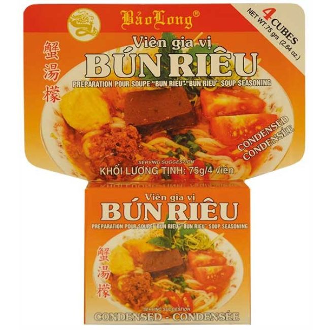 Bao Long Bun Rieu Soep Kruidenbouillonblokjes 75g