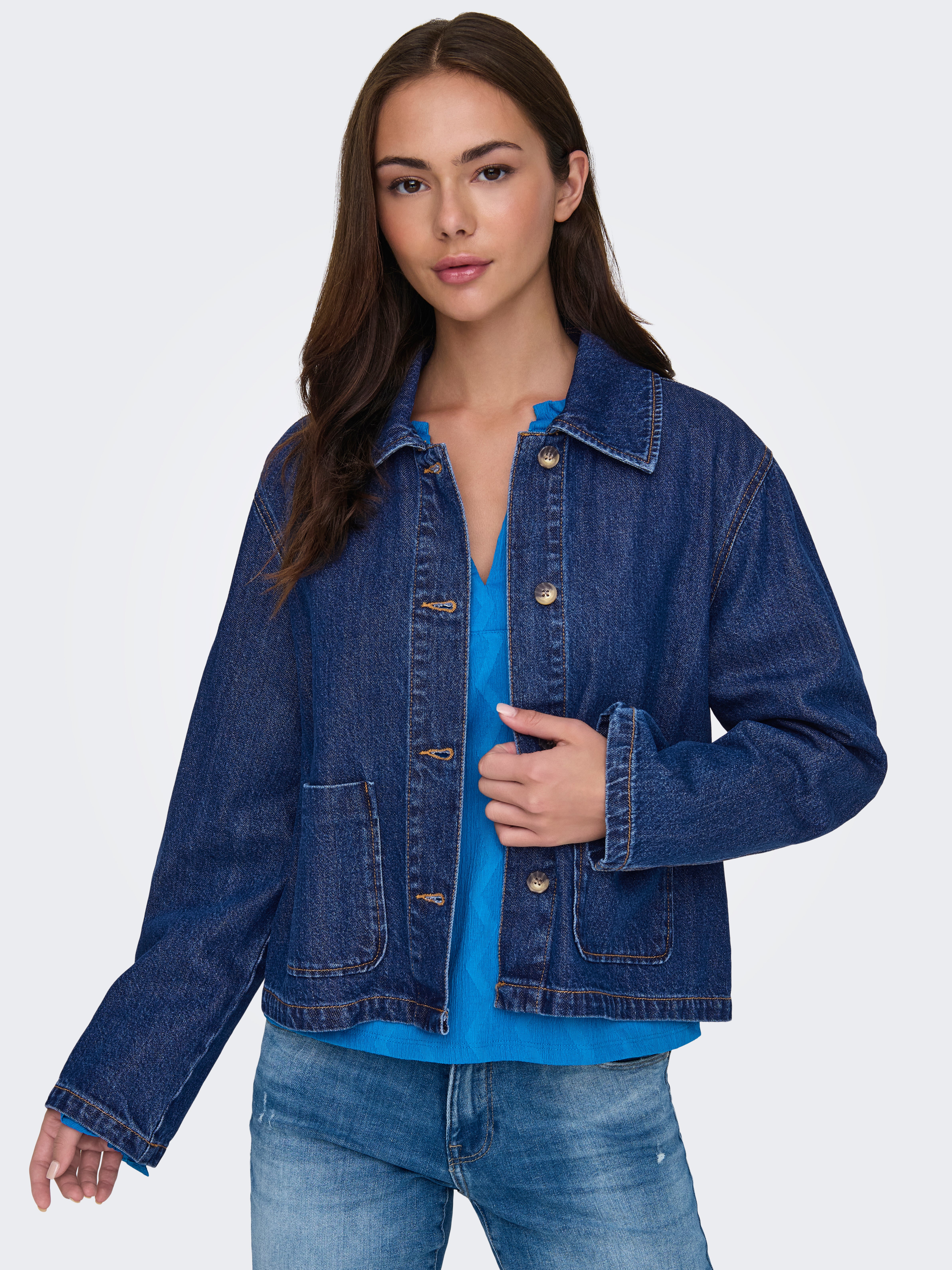 ONLLERIN Jeansjacke Dark Blue Denim