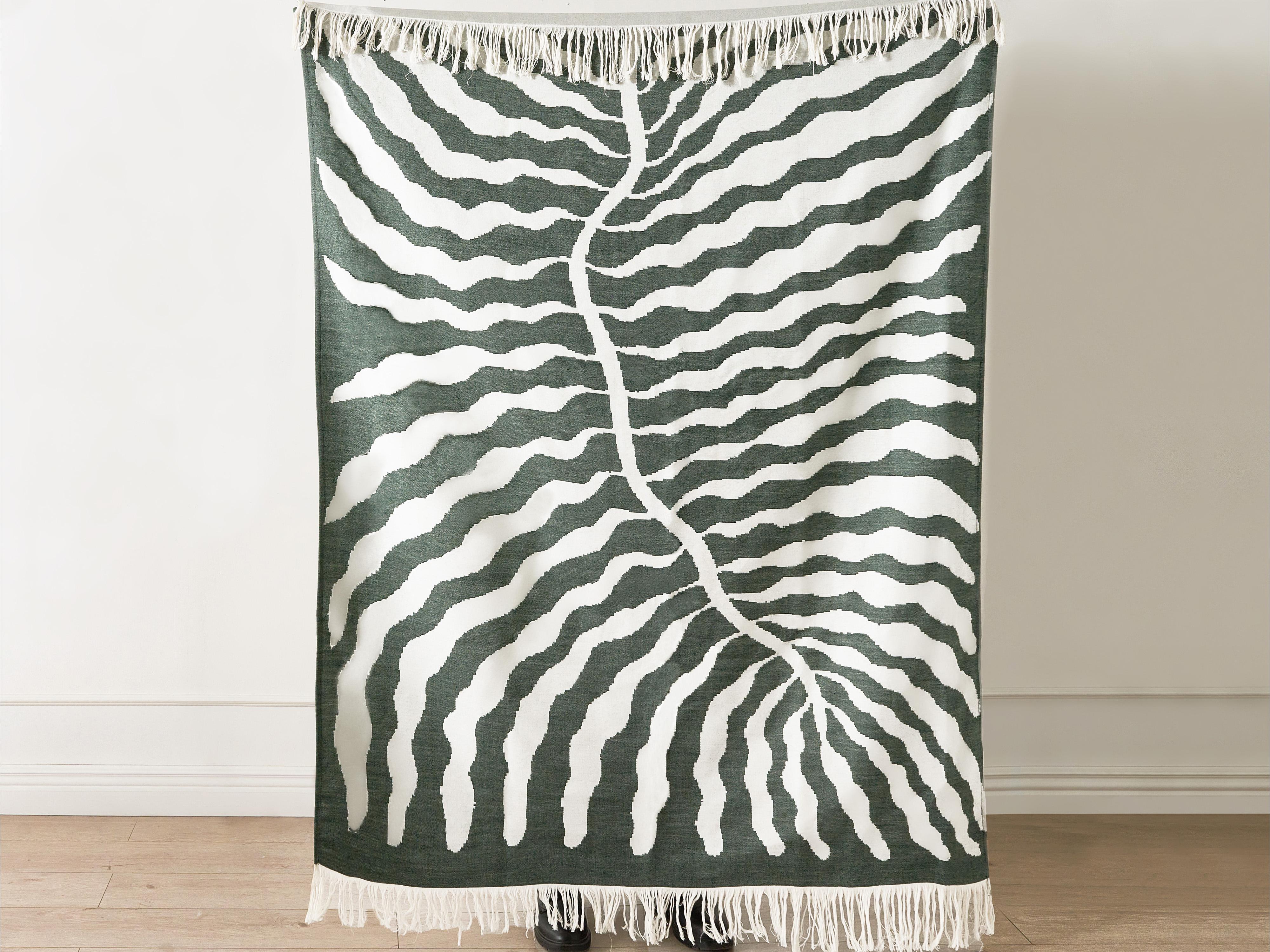 Plaid BARTAR Stof 130 x 170 cm Groen