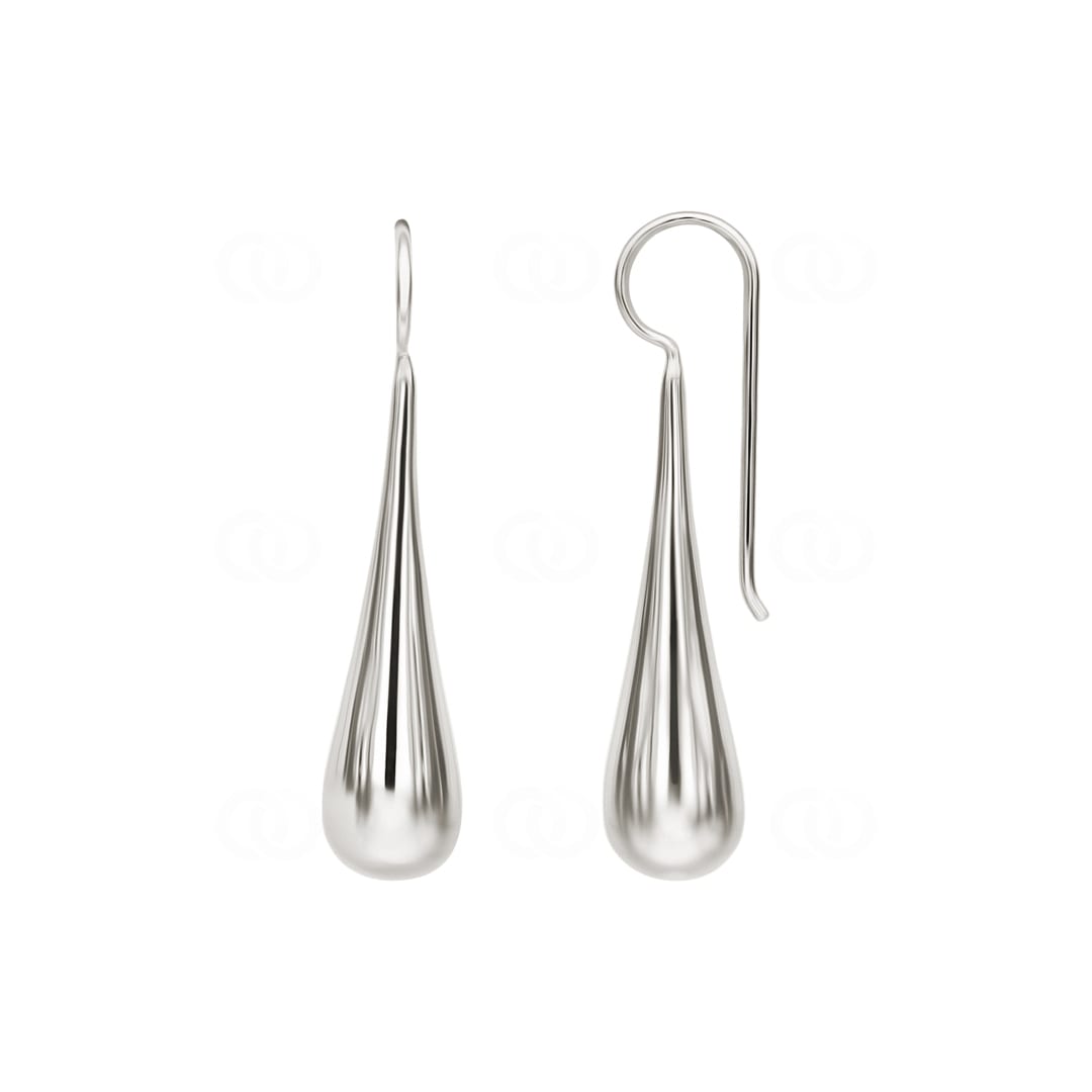 Ohrhänger 925 Silber galvanisiert Tropfen