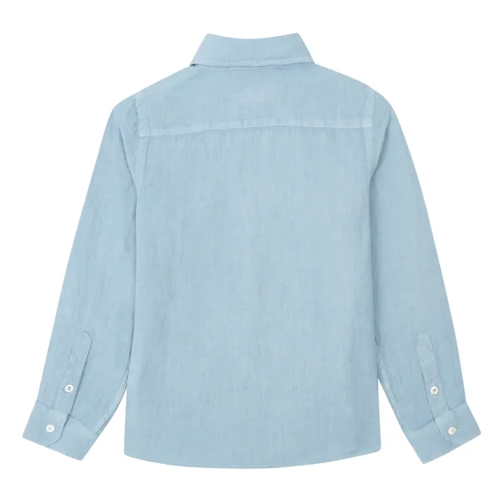 Hartford Chemise Lin Paul Pat | Bleu gris