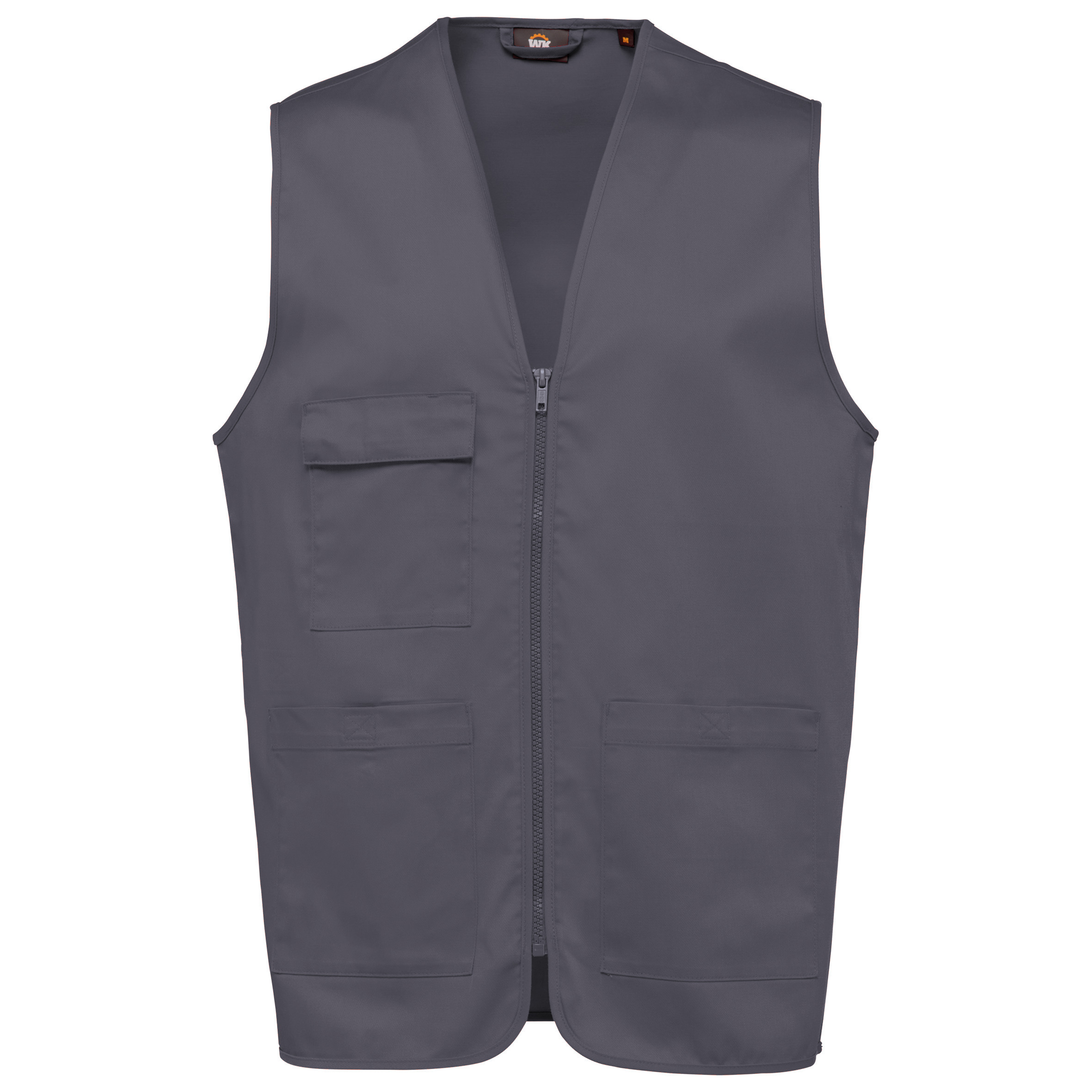 WK. Designed To Work WK608 - Gilet polycoton multipoches unisexe