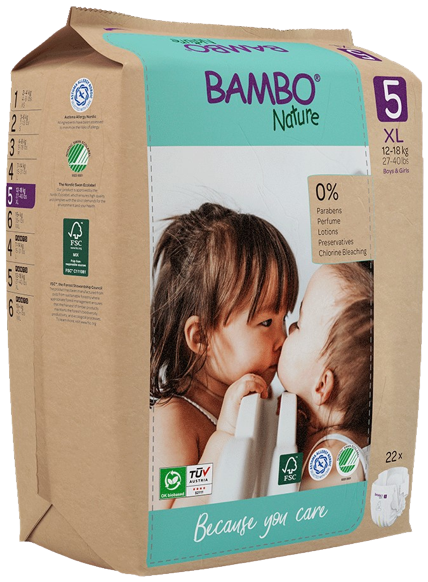 Bambo Nature Maat 5 Luiers XL 22 stuks