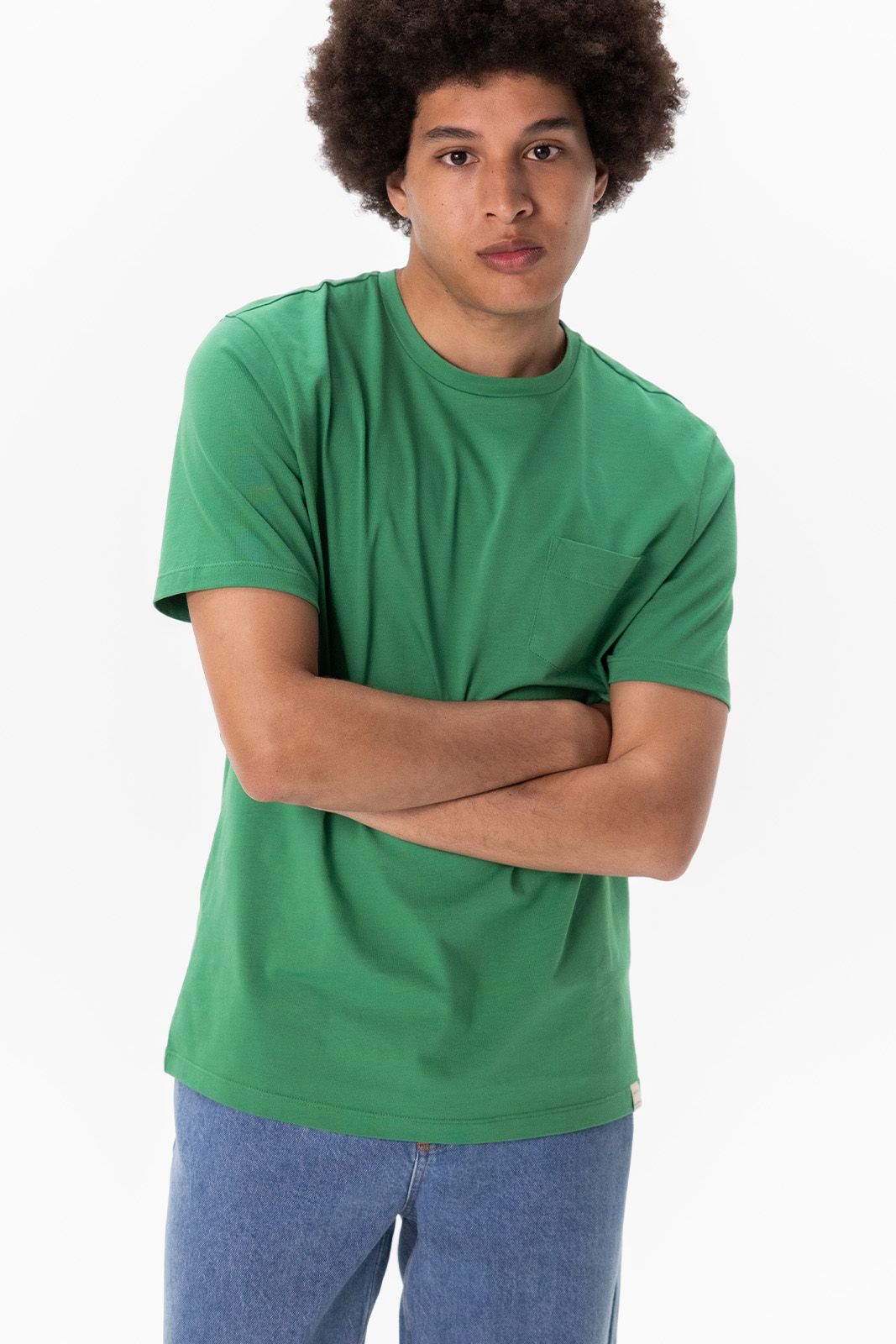 Groen T-shirt met borstzak