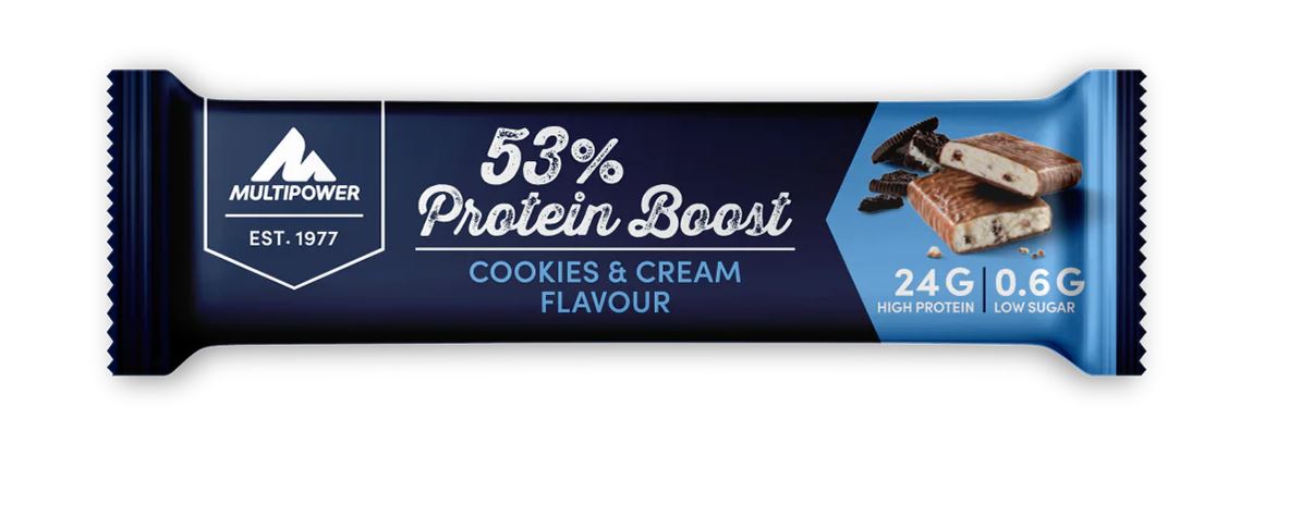 VE Multipower Proteinriegel Boost Cookies & Cream 20x45g=900g MHD:31.12.24