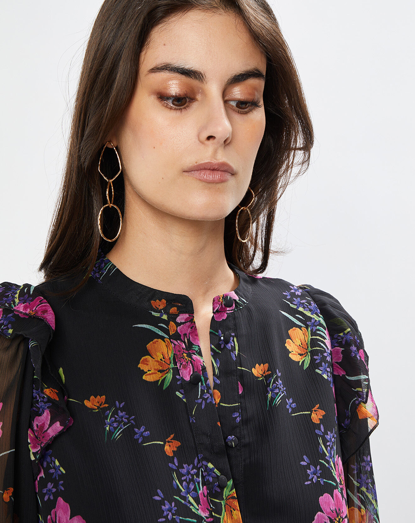 La Petite Etoile Chemise Panas bouquet noire