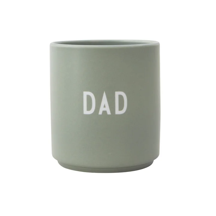 Design Letters - AJ Favourite Porzellan Becher, Dad / grün