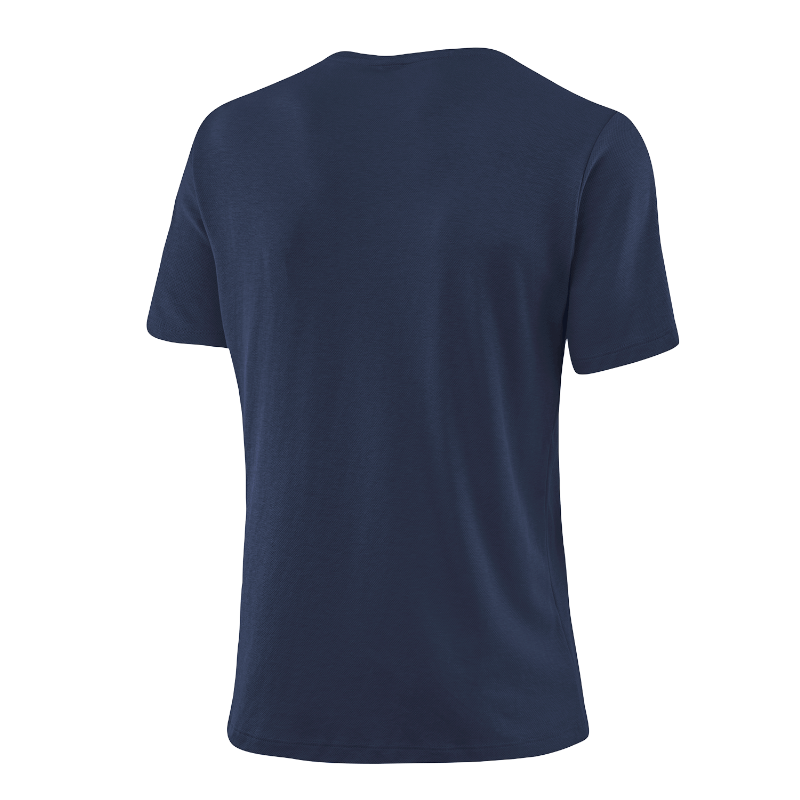 Loeffler M Printshirt L50 blauw korte mouwen shirt
