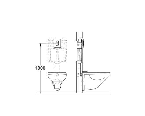 GROHE Arena Cosmopolitan bedieningsplaat, matte chromen afwerking / matte chromen drukknop 38844P00