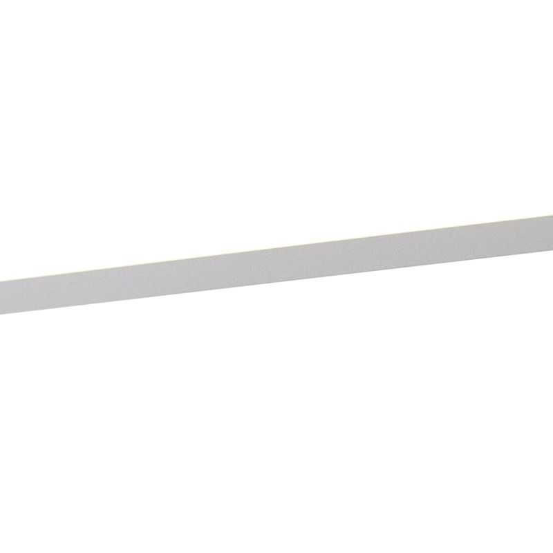 Modern LED paneel staal 80 cm incl. LED - Liv