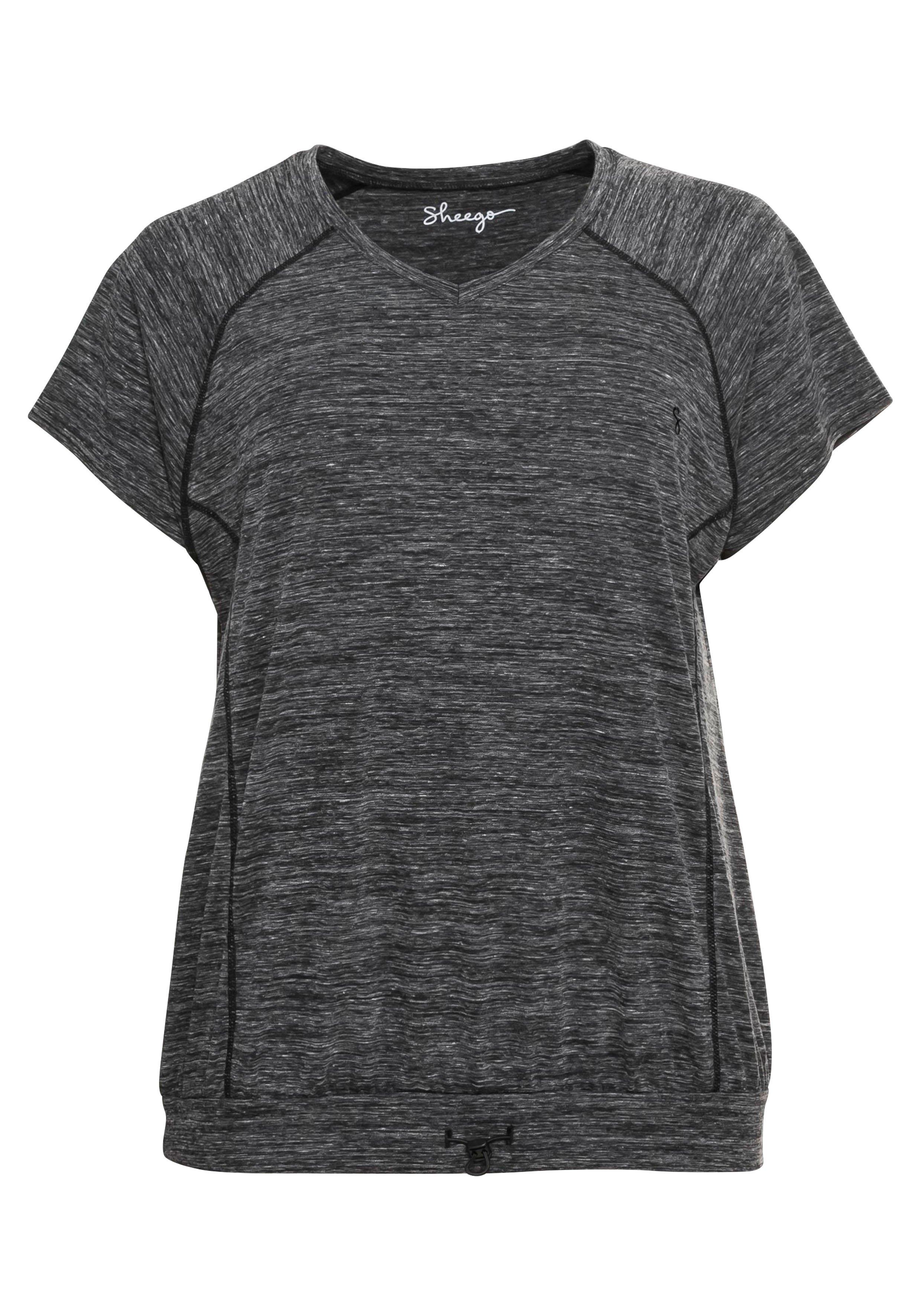 Funktionsshirt im Oversized-Schnitt, mit Saumbündchen