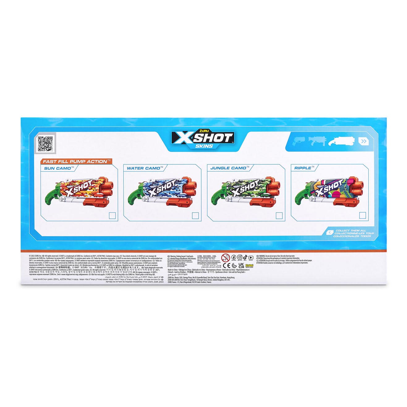 X-Shot Waterpistool Fast Fill Skins Pump Action, 500ml