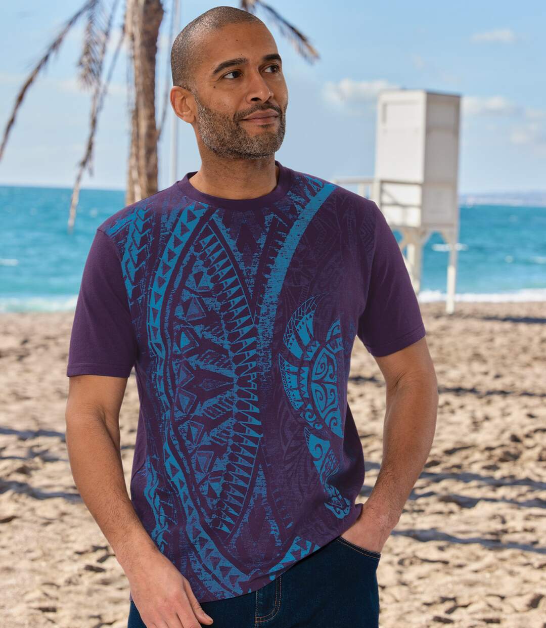 Lot de 2 Tee-Shirts Motifs Maori