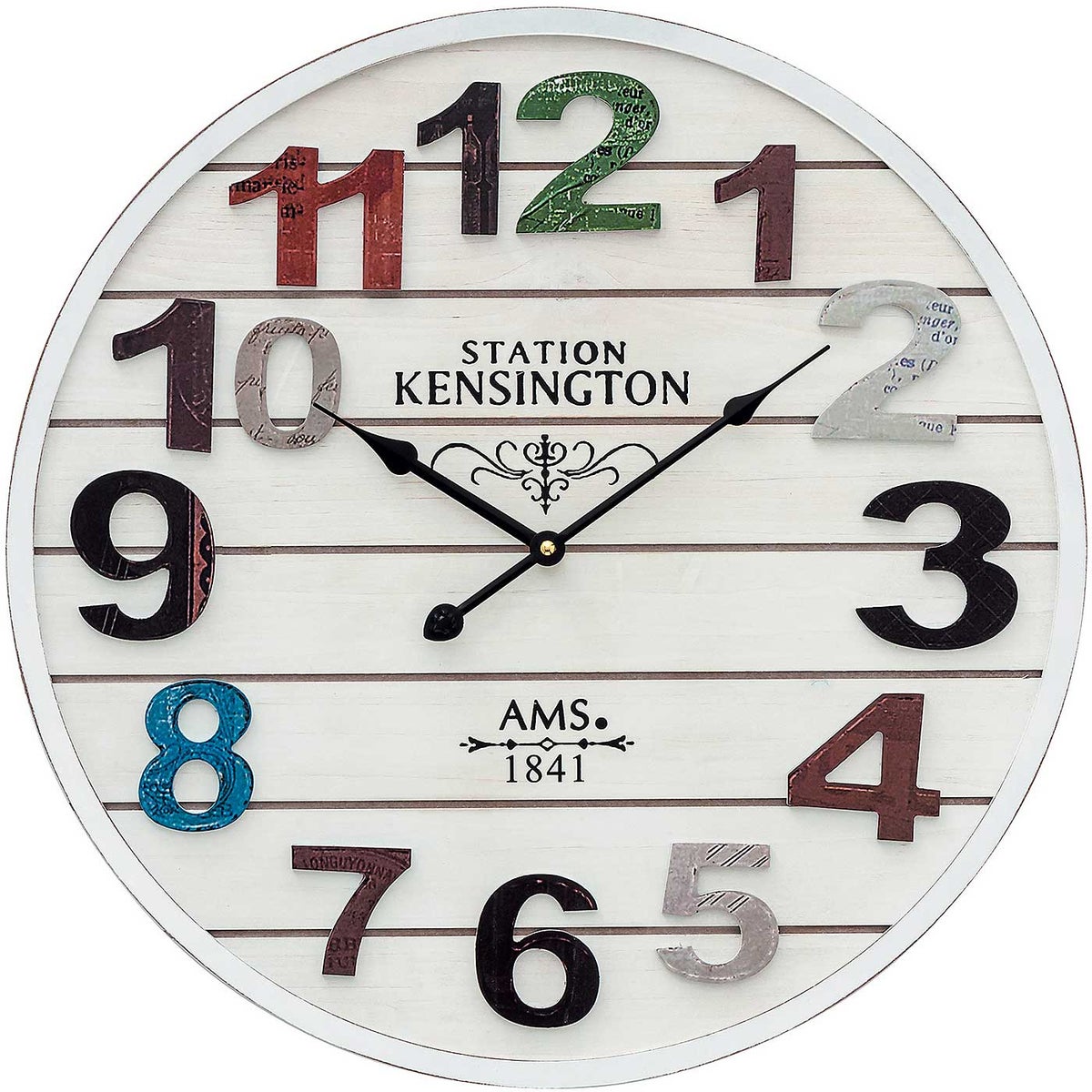 AMS 9538 Moderne wandklok, kastdiameter 50 cm
