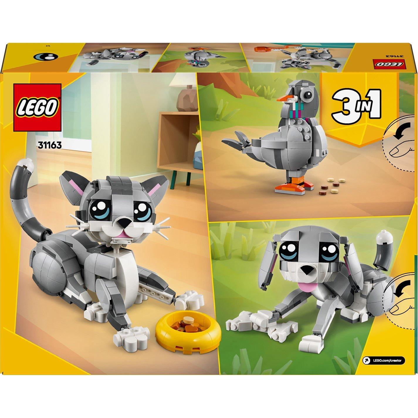 LEGO LEGO Creator 3in1 Playful Cat Toy Animal Set 31163