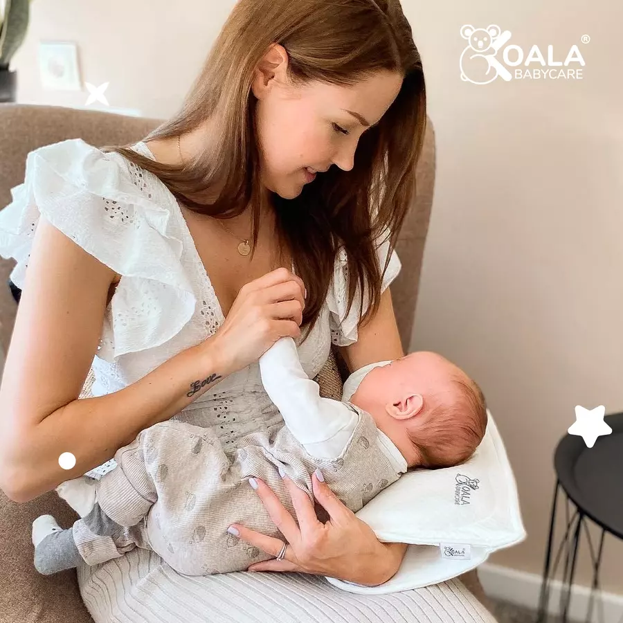 KOALA BABYCARE® Stillkissen für Säuglinge, ab 0 Monate weiß