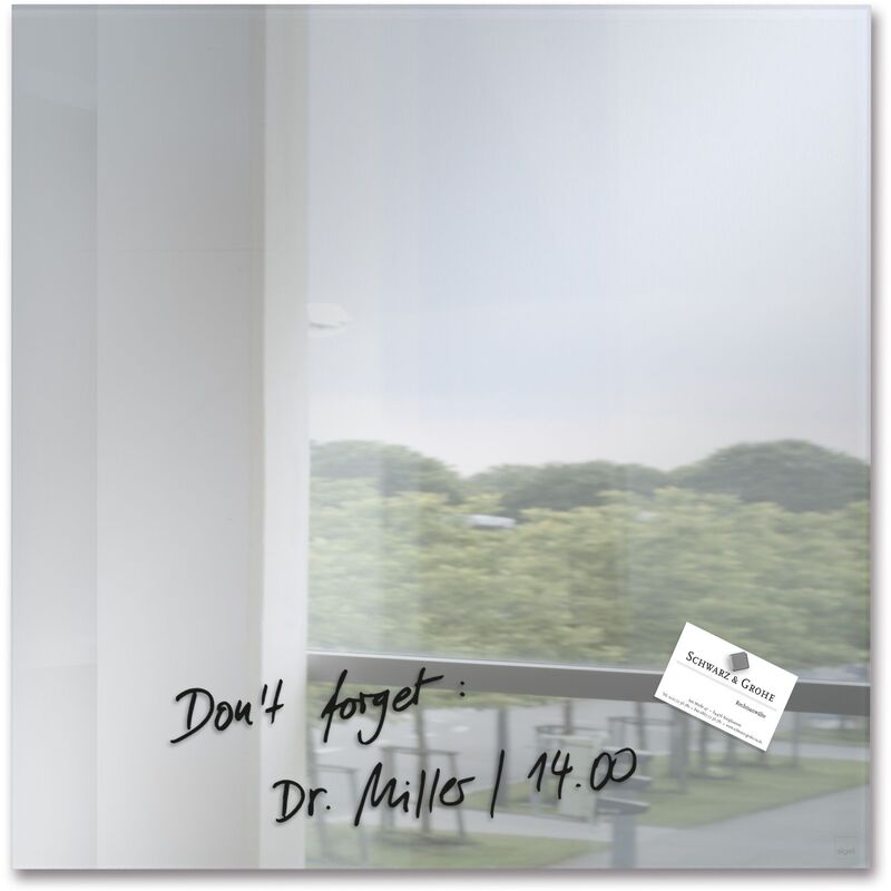 Sigel Glas-Magnettafel artverum®, 48 x 48 cm, Glas