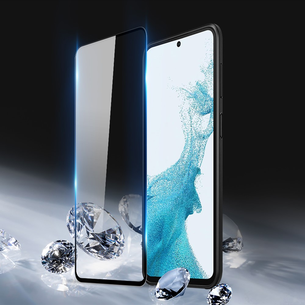 Samsung Galaxy A54 5G Full-Screen Vollbild Panzer Glas Display mit Rahmen - Schwarz