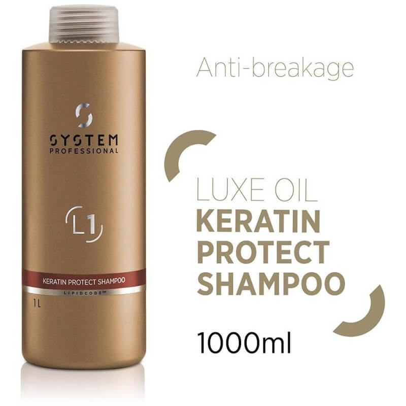 Shampooing protecteur de kératine L1 System Professional LuxeOil 1000ml