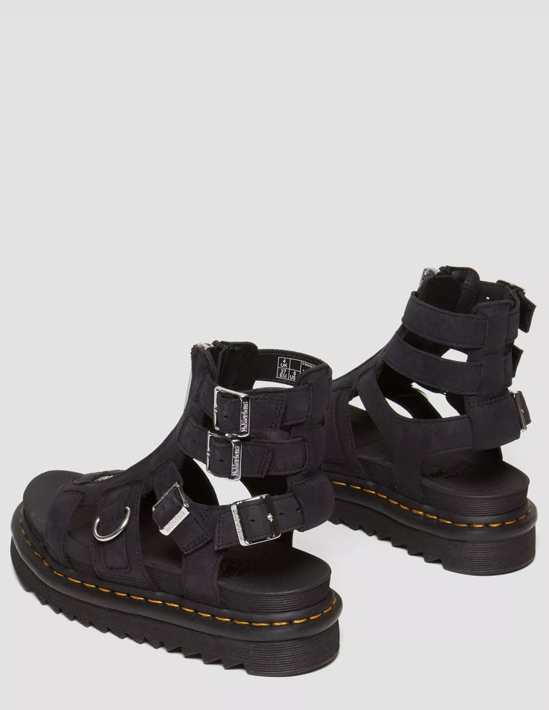 dr martens Sandales Montantes Femme Olson Cuir