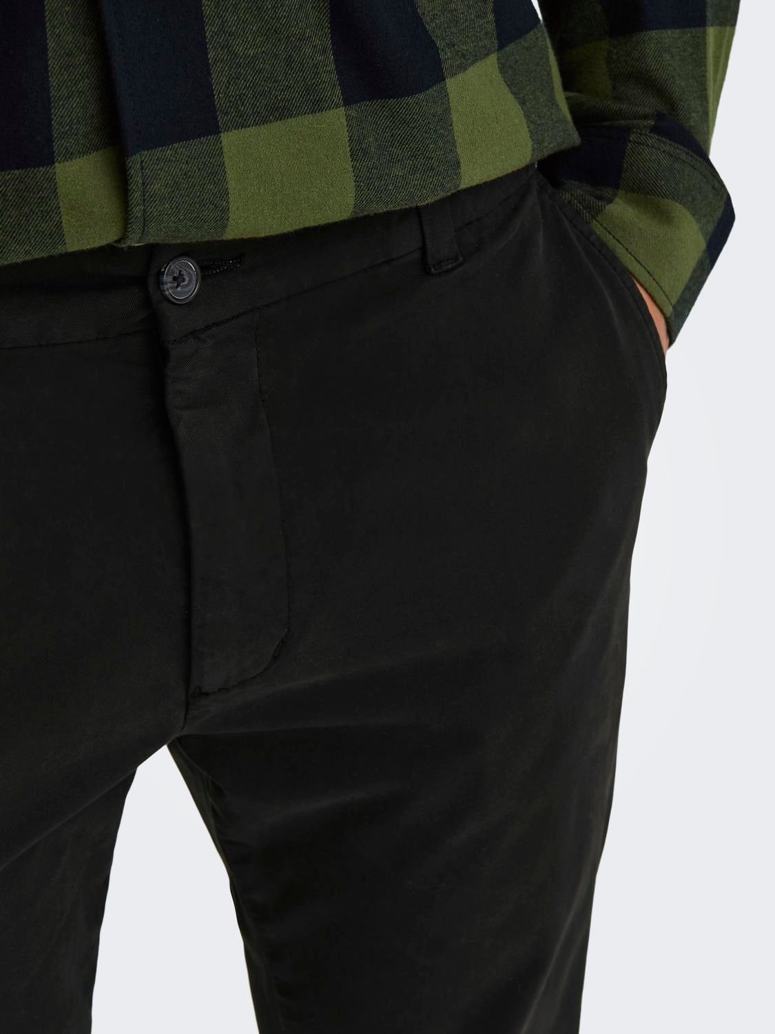 ONSFREE Normal geschnitten Hose Black