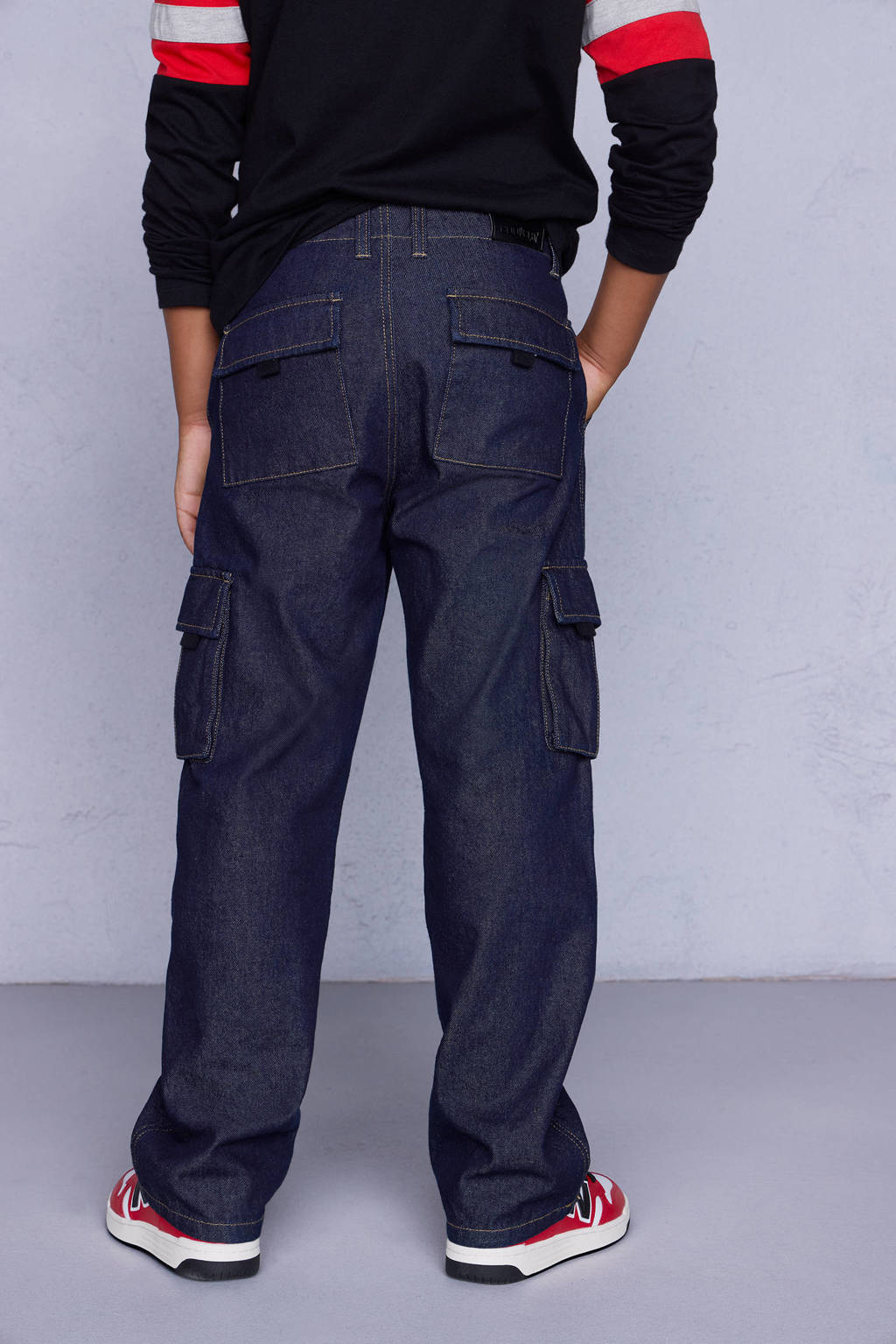 Coolcat Cargobroek Damian Donker Blauw