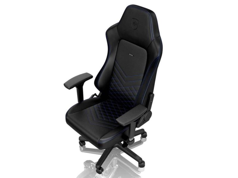 noblechairs Gaming-Stuhl HERO Schwarz/Blau Ergonomischer Gaming-Stuhl