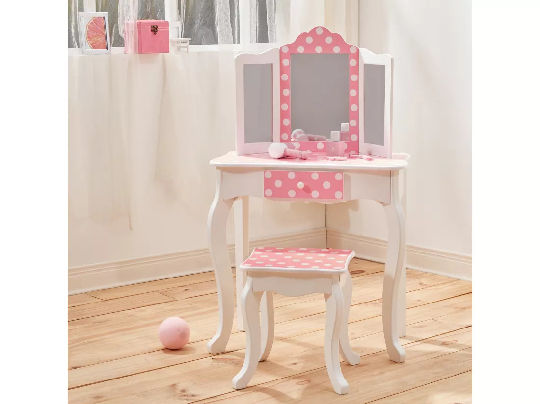 Coiffeuse en bois table maquillage