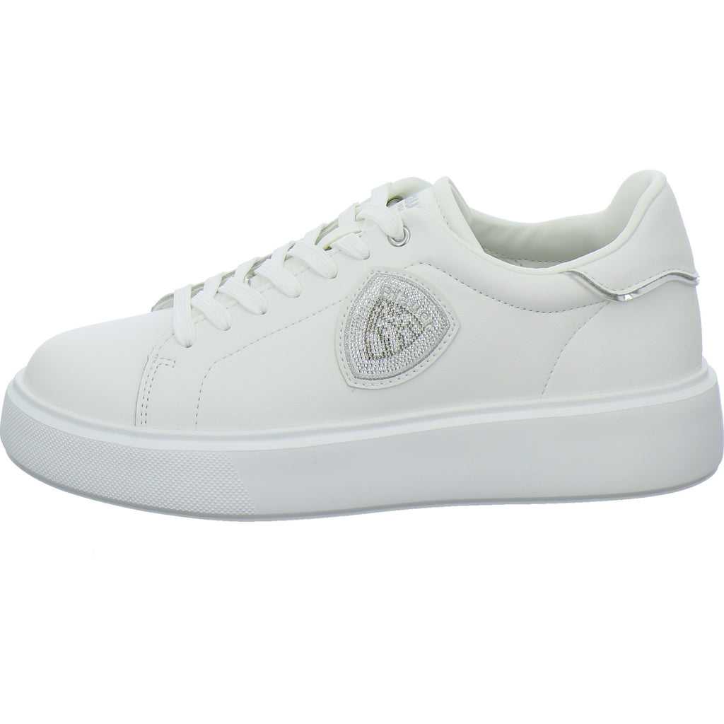 Blauer Sneaker Damen Weiß