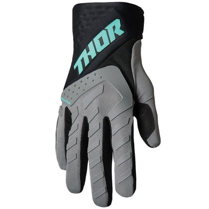 Gants cross Thor SPECTRUM GRAY BLACK MINT ENFANT - Gris