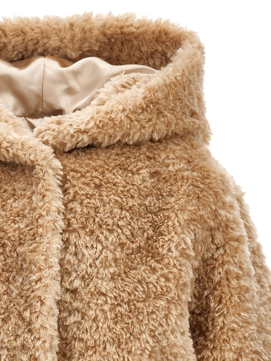 Monnalisa Plush Jacket With Hood